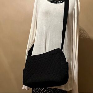 Vera Bradley Black Quilted Crossbody Bag